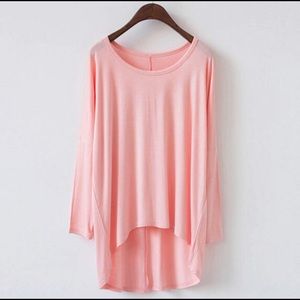 Womens Modal Batwing Sleeve Comfy Loose Fit Tunic